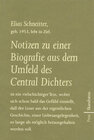 Buchcover Notizen zu einer Biografie aus dem Umfeld des Central Dichters