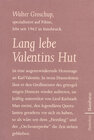 Buchcover Lang lebe Valentins Hut