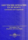 Buchcover Deutsche Sprache in Europa. Geschichte und Gegenwart