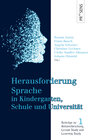 Buchcover Herausforderung Sprache in Kindergarten, Schule und Universität