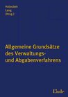 Buchcover Allgemeine Grundsätze des Verwaltungs- und Abgabenverfahrens