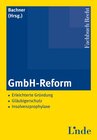 Buchcover GmbH-Reform