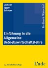 Buchcover Einführung in die Allgemeine Betriebswirtschaftslehre