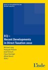 Buchcover ECJ - Recent Developments in Direct Taxation 2010