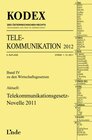 Buchcover KODEX Telekommunikation 2012