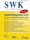 Buchcover SWK-Spezial Stabilitätsgesetz 2012