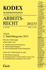 Buchcover KODEX Arbeitsrecht 2012/13