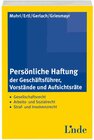 Buchcover Persönliche Haftung der Geschäftsführer, Vorstände und Aufsichtsräte