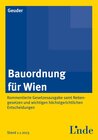 Buchcover Bauordnung für Wien
