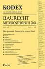 Buchcover KODEX Baurecht Niederösterreich 2014