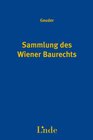Buchcover Sammlung des Wiener Baurechts GW inkl. 3. ErgLfg