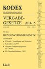 Buchcover KODEX Vergabegesetze 2014/15