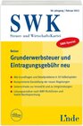 Buchcover SWK-Spezial Grunderwerbsteuer und Eintragungsgebühr neu