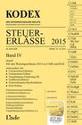 Buchcover KODEX Steuer-Erlässe 2015, Band IV