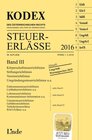 Buchcover KODEX Steuer-Erlässe 2016 Band III