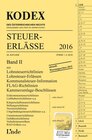 Buchcover KODEX Steuer-Erlässe 2016, Band II