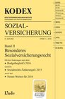 Buchcover KODEX Sozialversicherung 2016, Band II