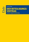 Buchcover Der Beteiligungsvertrag