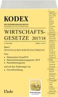Buchcover KODEX Wirtschaftsgesetze Band I 2017/18