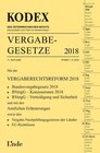 Buchcover KODEX Vergabegesetze 2018
