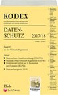 Buchcover KODEX Datenschutz 2017/18