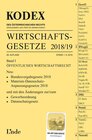 Buchcover KODEX Wirtschaftsgesetze Band I 2018/19