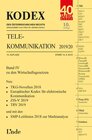 Buchcover KODEX Telekommunikation 2019/20