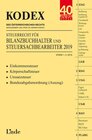 Buchcover KODEX Steuerrecht für Bilanzbuchhalter und Steuersachbearbeiter 2019