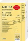 Buchcover KODEX Steuer-Erlässe 2021 Band III
