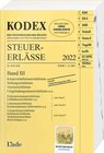 Buchcover KODEX Steuer-Erlässe 2022 Band III