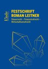 Buchcover Festschrift Roman Leitner