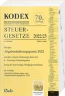 Buchcover KODEX Steuergesetze 2022/23