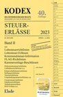 Buchcover KODEX Steuer-Erlässe 2023, Band II