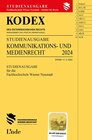 Buchcover KODEX Studienausgabe Kommunikations- und Medienrecht