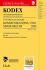 Buchcover KODEX Studienausgabe Kommunikations- und Medienrecht