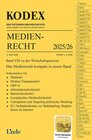 Buchcover KODEX Medienrecht 2025/26