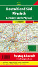 Buchcover Deutschland Süd physisch, 1:500.000, Poster