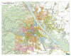Buchcover Wien, Stadtplan 1:20.000, Poster, Plano in Rolle, freytag & berndt