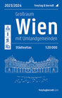 Buchcover Wien Großraum, Städteatlas 1:20.000, 2023/2024, freytag & berndt
