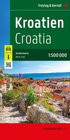 Buchcover Kroatien, Straßenkarte 1:500.000, freytag & berndt