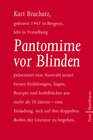 Buchcover Pantomime vor Blinden