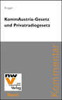 Buchcover KommAustria-Gesetz und Privatradiogesetz
