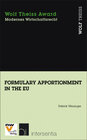 Buchcover Formulary Apportionment in the EU