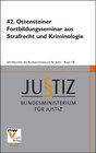 Buchcover 42. Ottensteiner Fortbildungsseminar aus Strafrecht und Kriminologie