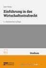 Buchcover Einführung in das Wirtschaftsstrafrecht