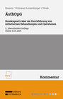 Buchcover ÄsthOpG Bundesgesetz über die Durchführung von ästhetischen Behandlungen und Operationen