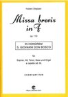 Buchcover Missa brevis in F op. 110