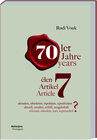 Buchcover Artikel 7 - aktuell, obsolet, erfüllt, verdrängt? Člen 7 - aktualen, obsoleten, izpolnjen, izpodinjen?