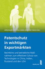 Buchcover Patentschutz in wichtigen Exportmärkten