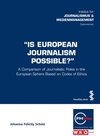 Buchcover Is European Journalism Possible?